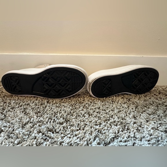 Barely worn platform high top tan converse size 7 - Picture 4 of 4